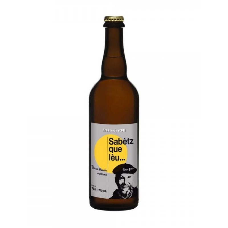 Bière blonde, Brasserie d'Olt, Sabètz que lèu ..., 75 cl